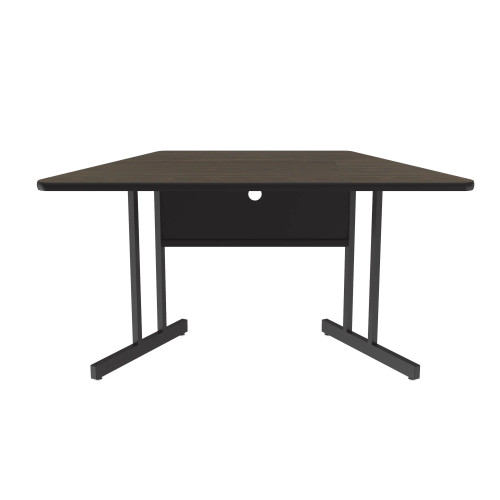 Trapezoid Desk Height Designer High Pressure Laminate Workstation and Student Desk, Shown Without Matching Edge Band - Correll WS3060TR-Designer Trapezoid Desk Height Designer High Pressure Laminate Workstation and Student Desk, Shown Without Matching Edge Band - Correll WS3060TR-Designer