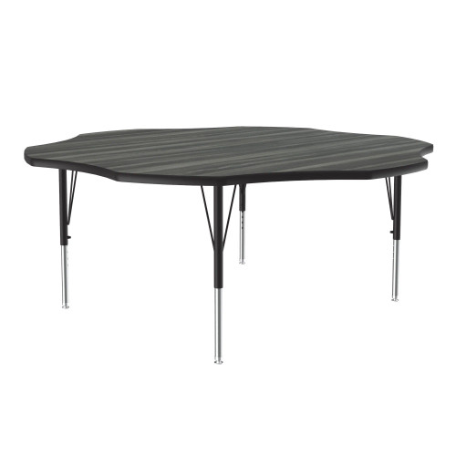 Flower Adjustable Height Designer High Pressure Laminate Activity Table, Shown Without Matching Edge Band - Correll A60-FLR-Designer Flower Adjustable Height Designer High Pressure Laminate Activity Table, Shown Without Matching Edge Band - Correll A60-FLR-Designer