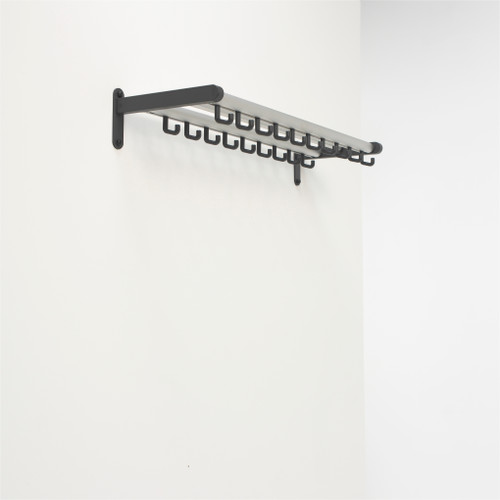 Tertio Double Hooked Wall Mounted Coat Rack - Magnuson T-W2