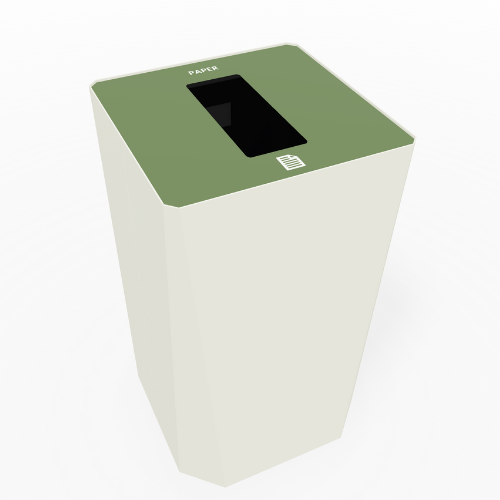 KASTA 22 Gallon Waste Receptacle - Magnuson Group KST-1612L **Recycling Opening**