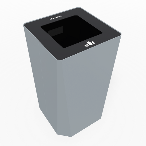 KASTA 22 Gallon Waste Receptacle - Magnuson Group KST-1612L **Waste Opening**