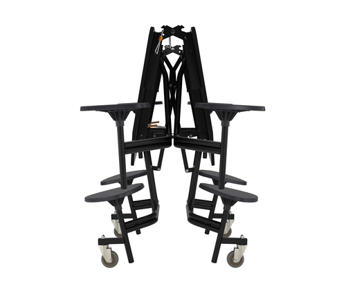 Mobile Octagon Folding Cafeteria Table with Stools - NPS MTO60S Mobile Octagon Folding Cafeteria Table with Stools - NPS MTO60S