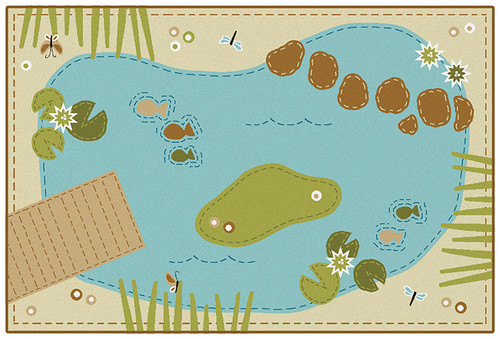 Tranquil Pond Value Rug - Carpets For Kids - Nature Tranquil Pond Value Rug - Carpets For Kids - Nature
