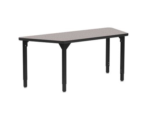 High Pressure Laminate Adjustable Height Heavy Duty Trapezoid Activity Table - NPS High Pressure Laminate Adjustable Height Heavy Duty Trapezoid Activity Table - NPS