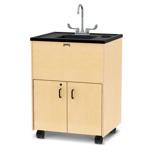 Clean Hands Helper Portable Sink - Jonti-Craft with 38" Height Countertop and Plastic Sink Basin
