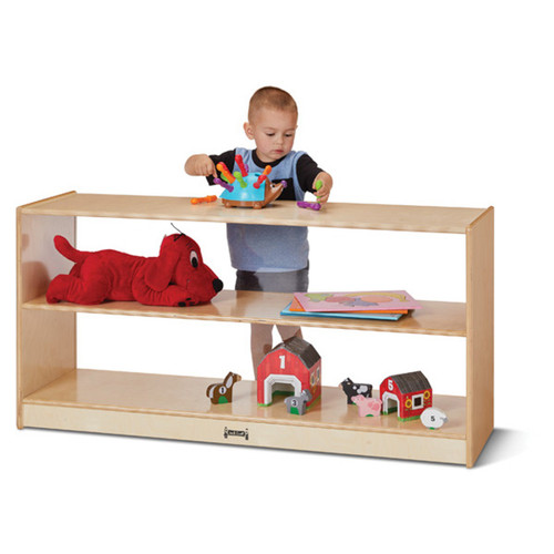 Toddler Fixed Straight-Shelf With See-Thru Back - Jonti-Craft 3903JCPLNC