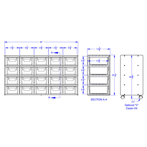 Young Time 20 Cubbie-Tray Storage - Jonti-Craft