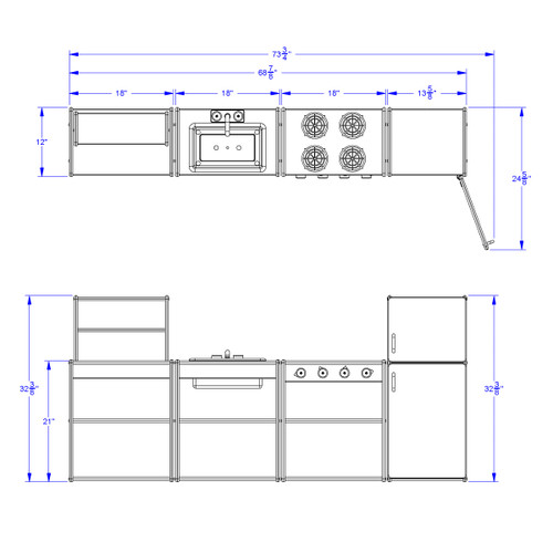 Young Time Play Kitchen Set - Jonti-Craft 7080YT