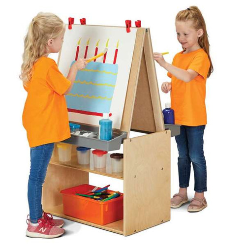 Young Time Station Art Center - Jonti-Craft 7092YT **2 Person Station**