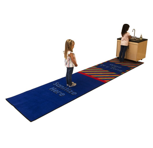 Rainbow Stripe Sanitize Value Runner - Carpets for Kids #38.43 Rainbow Stripe Sanitize Value Runner - Carpets for Kids #38.43