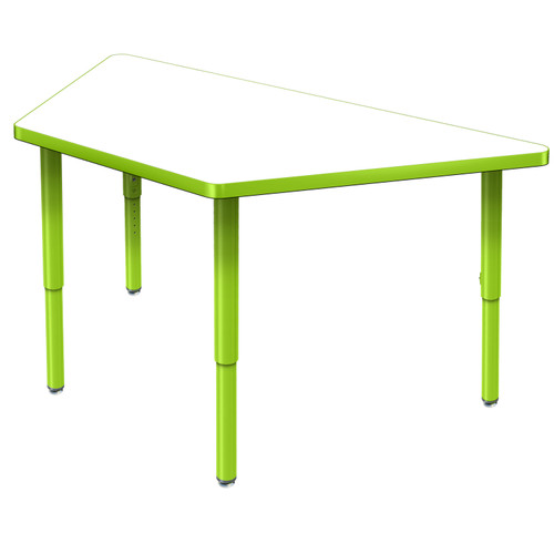 Dry Erase Trapezoid Activity Table with Velocity Legs - Allied USA