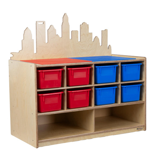 Skyline Build and Play Storage - Wood Designs WD992074 Skyline Build and Play Storage - Wood Designs WD992074