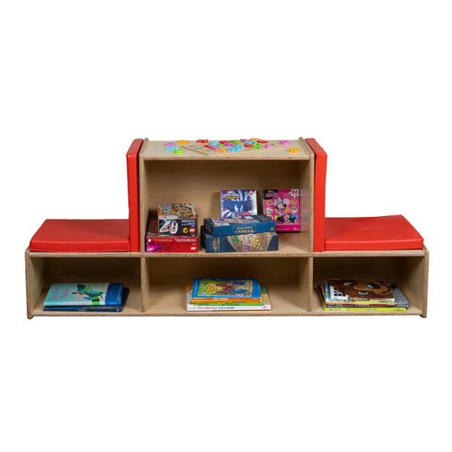 Combo Storage and Reading Bench - Wood Designs WD992067 Combo Storage and Reading Bench - Wood Designs WD992067