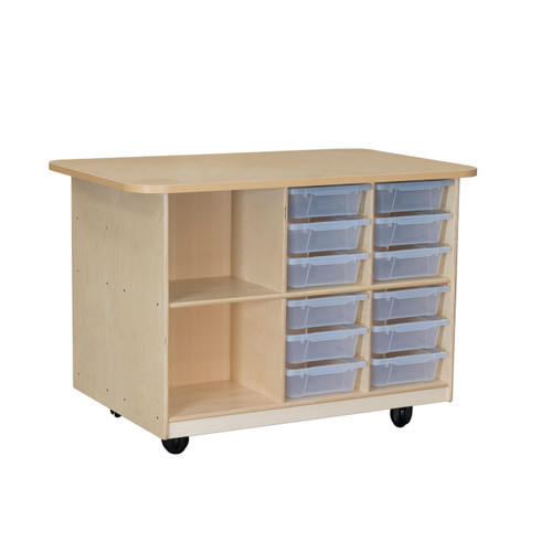 Double Sided Island with High Pressure Laminate Top - Wood Designs WD992010-C7