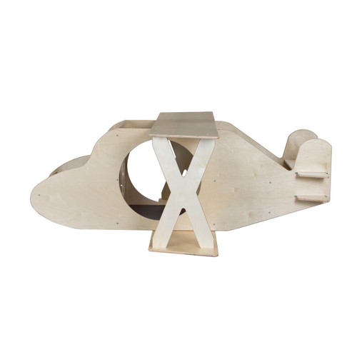 Biplane Reading and Play Cube - Wood Designs WD992015 Biplane Reading and Play Cube - Wood Designs WD992015