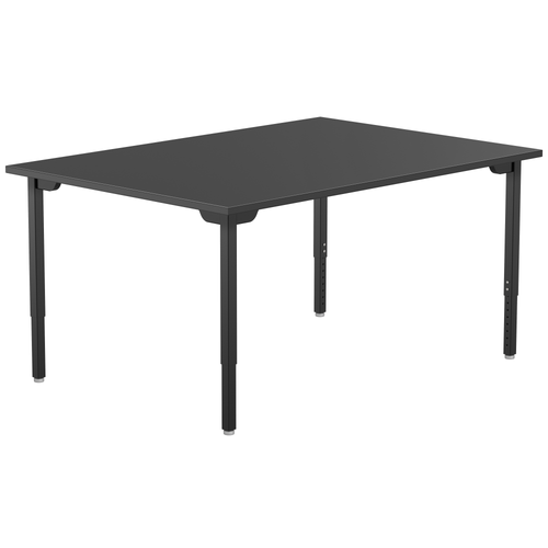 Chem-Res Adjustable Height Heavy Duty Designer Table - NPS **42"W x 60"L - Black Frame**