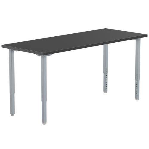 Phenolic Adjustable Height Heavy Duty Designer Table - NPS **24"W x 60"L - Grey Frame**