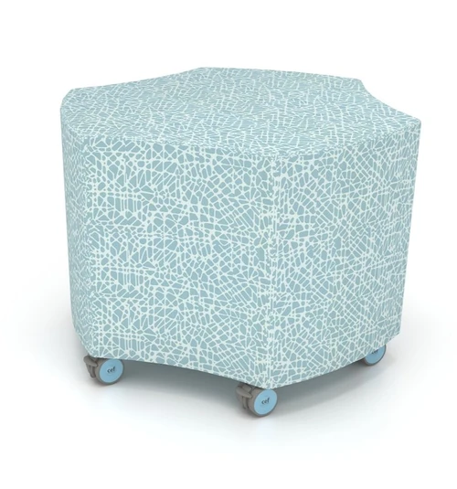 CEF BDHY-1 Bide Upholstered Hyve Ottoman
**Casters Sold Separately**