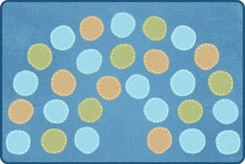 Pixel Perfect Calming Colors Arch Seating Rug - Carpets For Kids