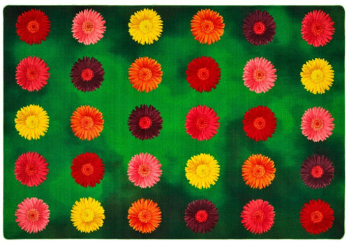 Pixel Perfect Flower Power Seating Rug - Carpets For Kids Pixel Perfect Flower Power Seating Rug - Carpets For Kids