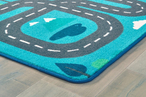 Pixel Perfect Tranquil Traveling Road Play Rug - Carpets For Kids