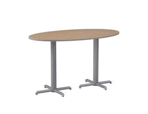Double Crisscross Base Oval Cafe Table - Smith System
42"H Standing Height Table