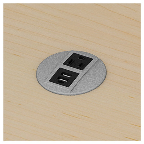 Multimedia Cafe Table with Circular Bases - Smith System
Flat Power Module with 1 Power and 2 USB 017098