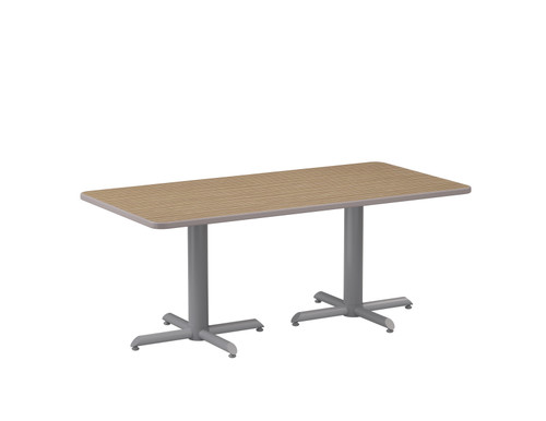 Double Crisscross Base Racetrack Cafe Table - Smith System
29"H Sitting Height Table