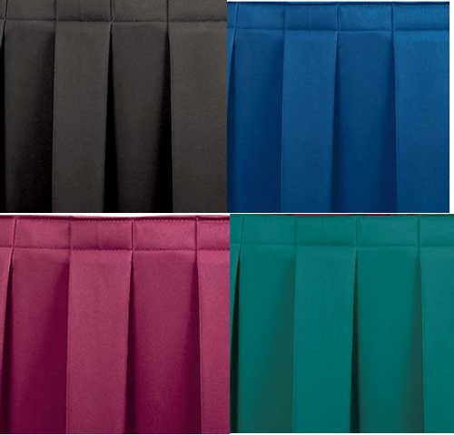 Mobile Stage Skirting - Midwest (Box Pleat)