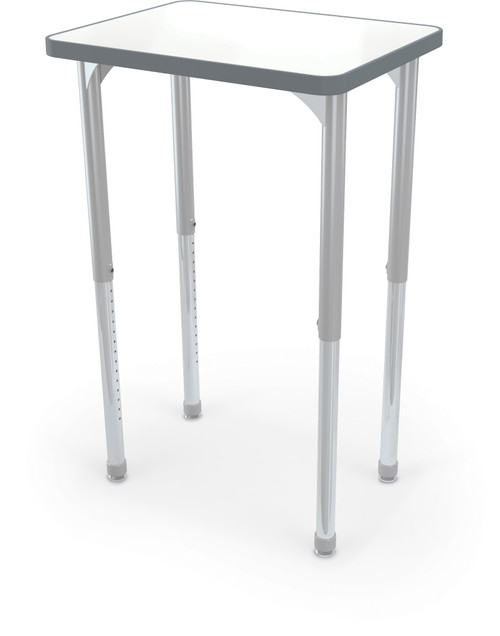 Hierarchy Rectangle Desk with Porcelain Steel Top - MooreCo Hierarchy Rectangle Desk with Porcelain Steel Top - MooreCo