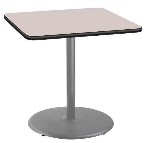 Square Cafe Table with Round Base - NPS Square Cafe Table with Round Base - NPS