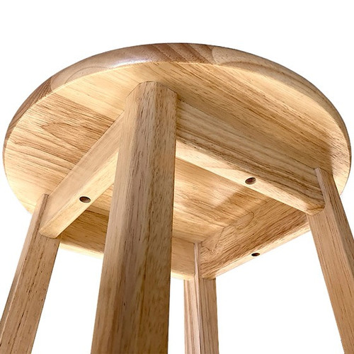 Artisan Solid Hardwood Stool with X-Base - Allied USA