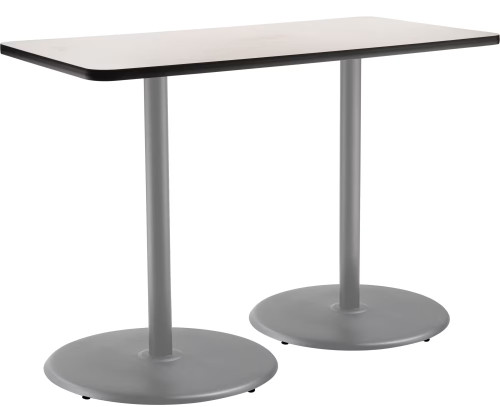 Rectangle Cafe Table with Round Base - NPS  Rectangle Cafe Table with Round Base - NPS