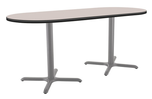 Racetrack Cafe Table with X Base - NPS