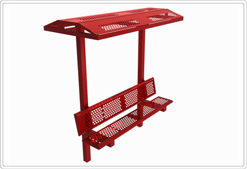 Single Bench with Shade - SportsPlay 602-76