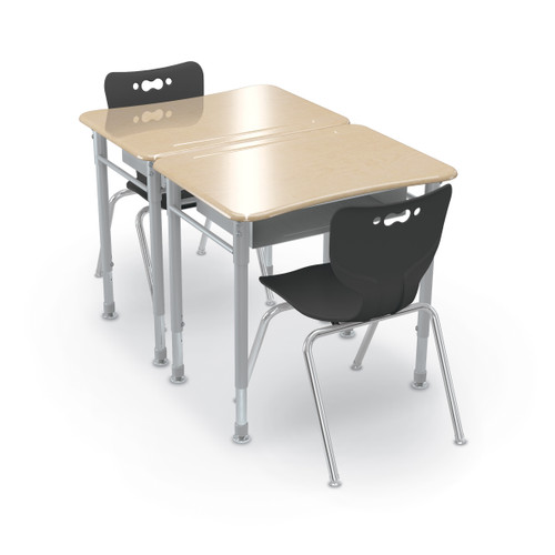 Rectangle Astute Hard Plastic Desk Set of 2 - MooreCo *CHAIRS NOT INCLUDED* Rectangle Astute Hard Plastic Desk Set of 2 - MooreCo *CHAIRS NOT INCLUDED*