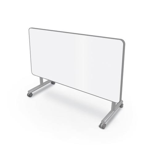 Inklud Table with Porcelain Steel Flip Top and T Legs - MooreCo IN1T1F0ADJPORCCHAR Inklud Table with Porcelain Steel Flip Top and T Legs - MooreCo IN1T1F0ADJPORCCHAR