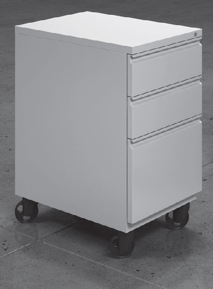 Haskell Captiva Mobile File Pedestal - Box / Box / File