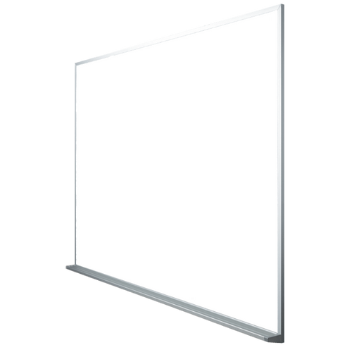 9800 Series Porcelain Whiteboard with 3-sided Trim and Angled Tray - ASI Visual Display Products 