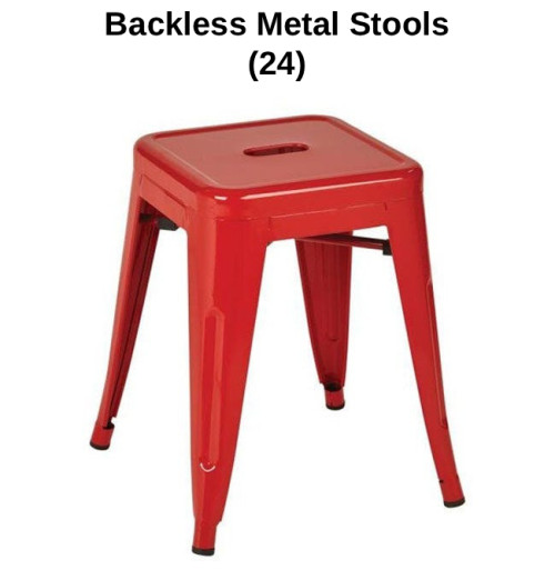 Elementary 24 Student Classroom Package - CEF - Backless Metal Stools