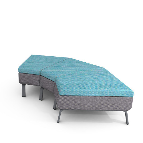 MOTIV 2.0 Soft Seating 90-Degree Double Bench - Paragon