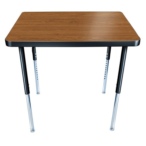 Single Student Rectangle Desk with Modern Classic Legs - Allied USA CLS2429