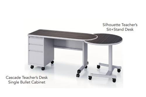 Smith System 01633 Silhouette Teacher Sit to Stand Desk
**Cascade Teacher's Desk Not Included**