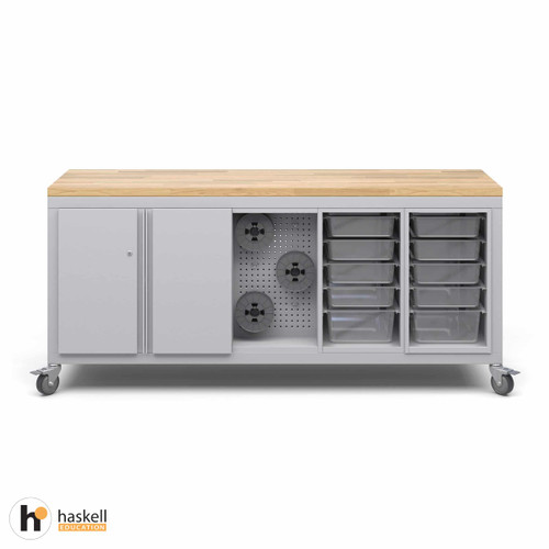 No Overhang - Platinum - 2x Bin Storage, 1x Pegboard, 1x Locking Double Storage
Haskell Education CG2D2PBB.2277-P2
Explorer Full Top Cargo Cart