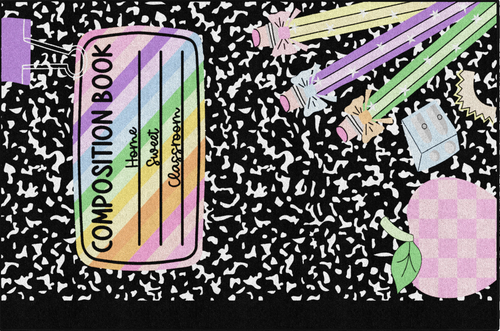 Composition Book with Apple - Flagship Carpets CA3088