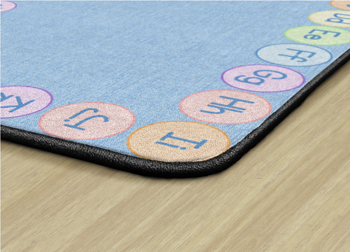 Smiley ABC's Pastel on Blue - Flagship Carpets FA3222