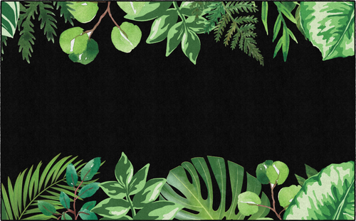 Simply Boho Greenery on Black - Flagship Carpets CA2014