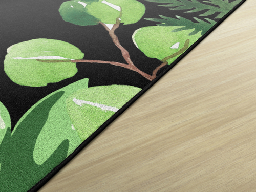 Simply Boho Greenery on Black - Flagship Carpets CA2014