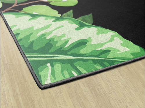 Simply Boho Greenery on Black - Flagship Carpets CA2014