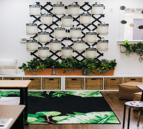 Simply Boho Greenery on Black - Flagship Carpets CA2014